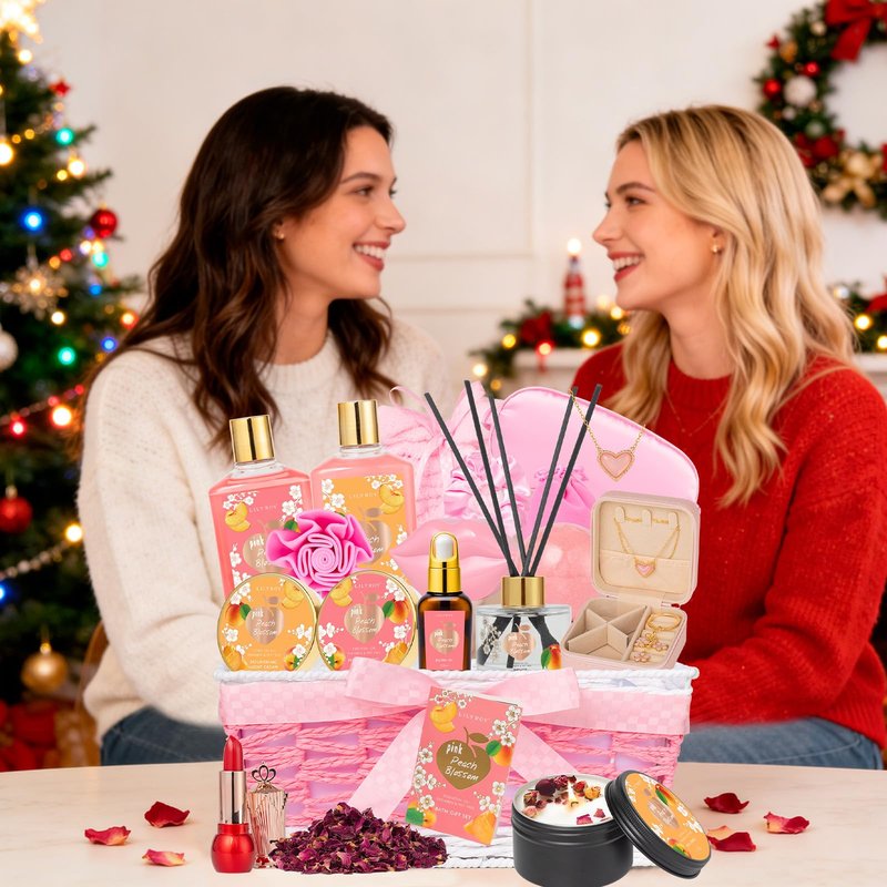 Gifts for Women, Gift for Birthday, Mothers Day Gift Basket for Mom - 23Piece Bath and Body Gift Baskets Set, Spa Gift Baskets for Women, Gift Sets | Gift for Christmas, Holiday, Valentines Day