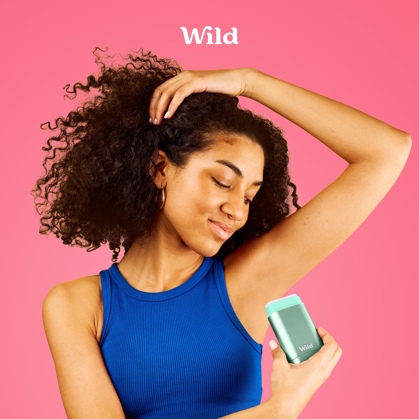 Wild Aluminum Free Deodorant Starter Kit - Refillable Stick Deodorant with Aqua Applicator Case & Vegan Refill Variety Pack - Fresh Cotton & Sea Salt, Cherry Blossom and Coconut & Vanilla Scents