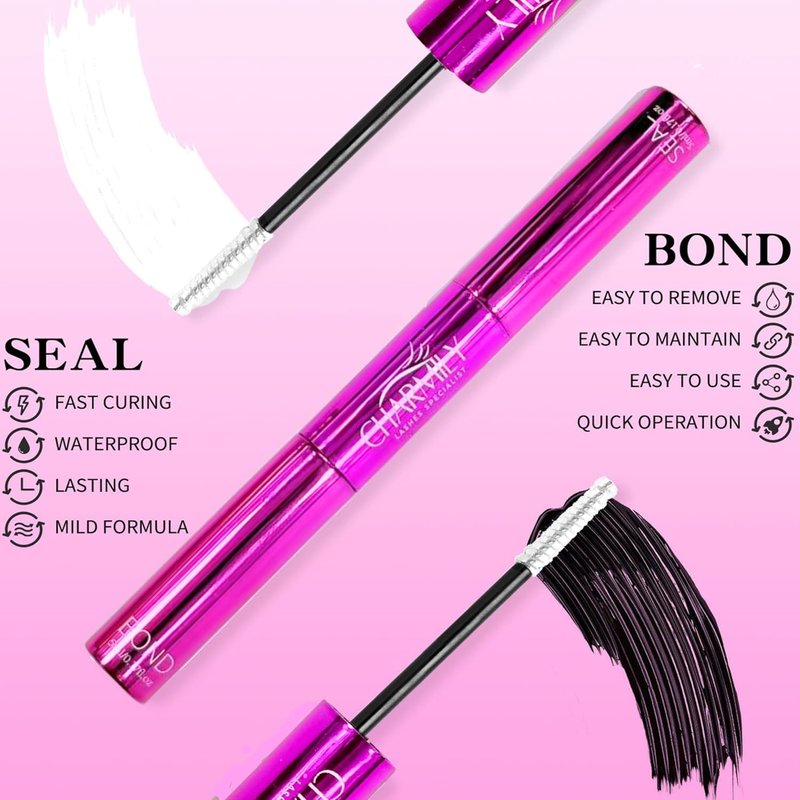 Lash Cluster Glue - Long Lasting Waterproof Bond & Seal for DIY Eyelash Extensions | Strong Hold 2-in-1