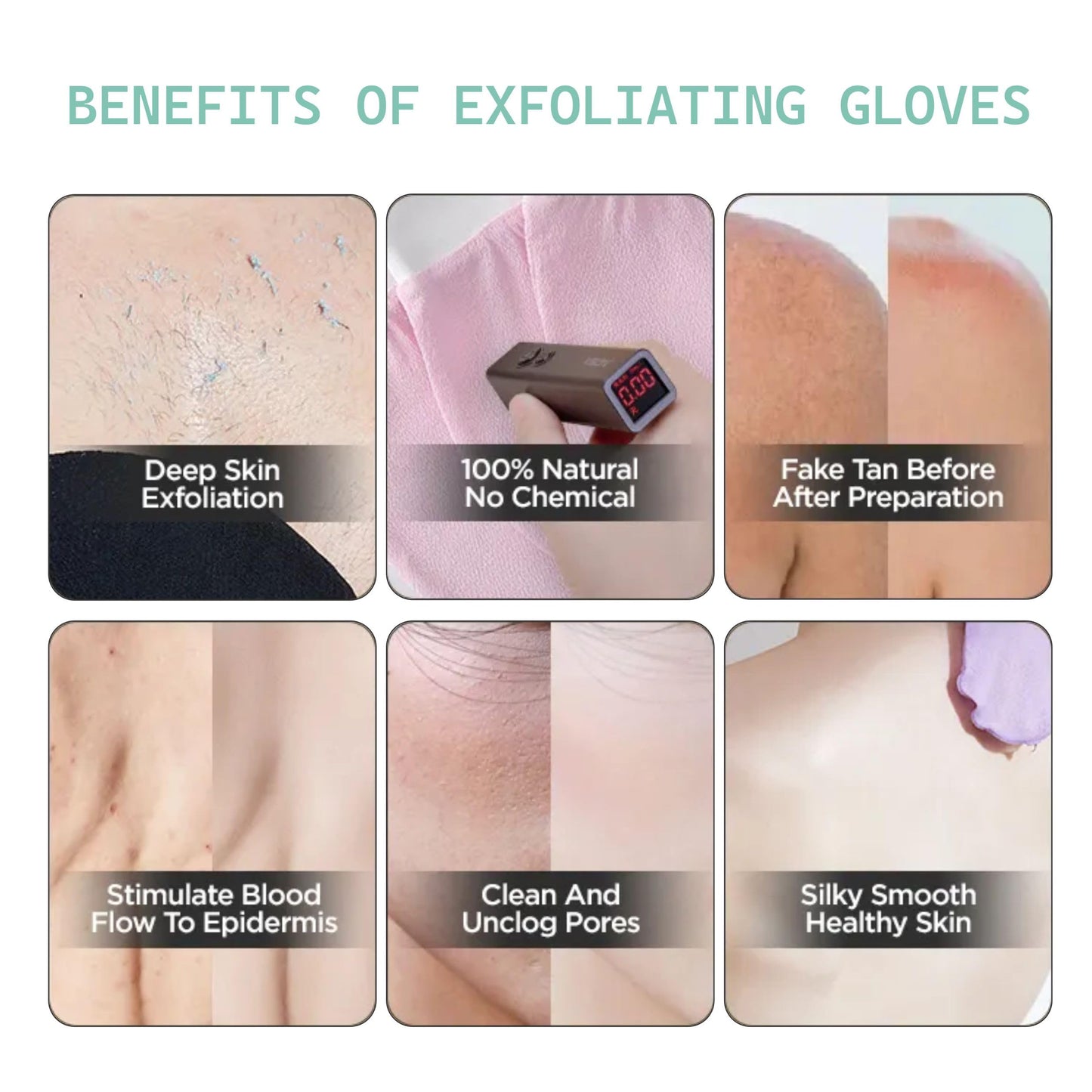 Exfoliating Bath Glove (1-Pack) - Turkish Hammam & Moroccan Body Scrub Mitt - Deep Skin Exfoliator for Glow & Softness - Premium Viscose Kessa Mitt for Shower, Spa, Sauna & Detox