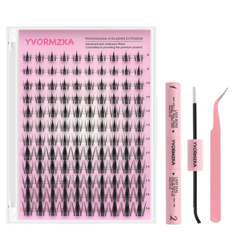 Manga Lash Clusters Kit-Eyelash Clusters.Wispy Lash Clusters Kit. Lash Clusters.Pro Lash. False Eyelashes & Adhesives. Diy Lash Extension Kit(Aesthetic‌ kit 120pcs)