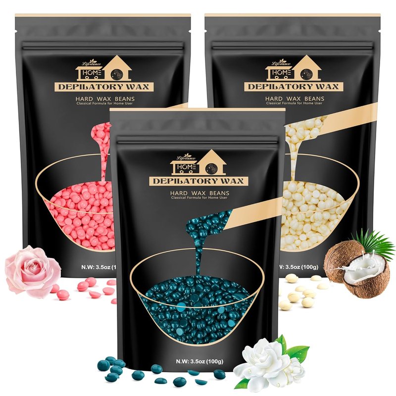 Lifestance Brazilian Bikini Wax Beads - 300g Hard Wax for Smooth Hair Removal | Ideal for Face & Body