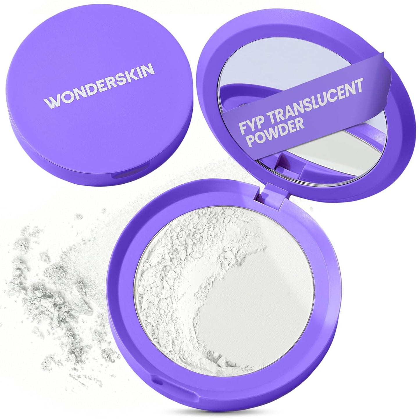 Wonderskin FYP Filter Powder - Translucent Setting Powder for Blurring, Mattifying & Poreless Finish