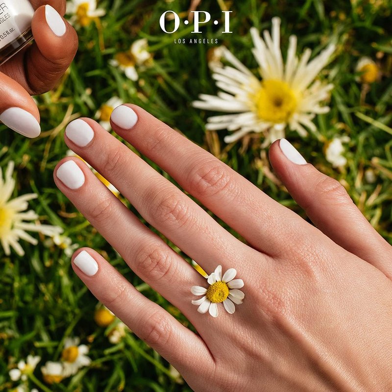 OPI Infinite Shine 2 Long-Wear Lacquer, Funny Bunny, White Long-Lasting Nail Polish, 0.5 fl oz