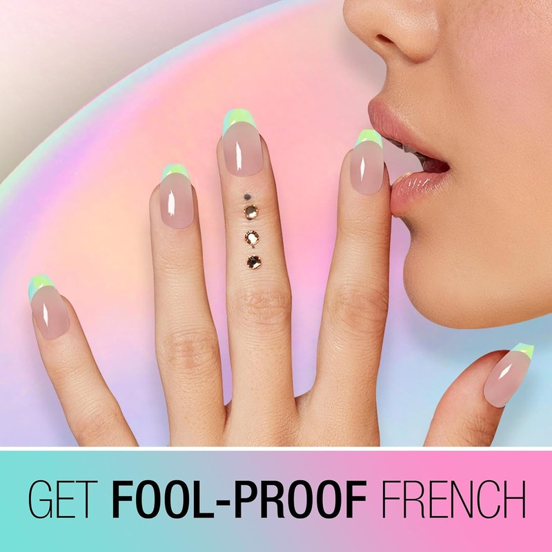 French Tip Nail Stamp - Quick & Easy DIY Manicure Kit | Nail Art Tool for Perfect Designs, 1-Pack