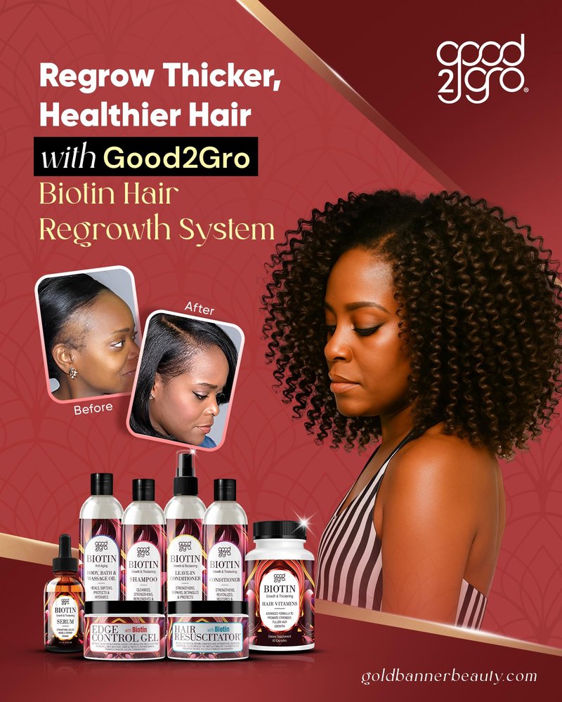 GOOD2GRO Biotin Growth & Thickening Shampoo - 8oz | Cleanse, Restore & Strengthen Hair | Reduce Hair Loss & Add Body & Shine | Vegan & Cruelty-Free