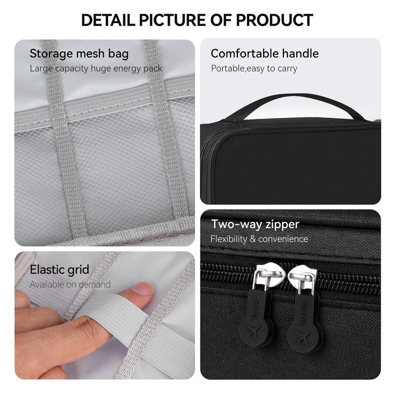 Barber Tools Bag Barber Case Hair Tools Travel Bag Clipper Guard Holder for Clippers and Supplies Hair Cutting Scissors Storage Bag Portable Clipper Storage Holder Organizer for Hair Cutting (Black)