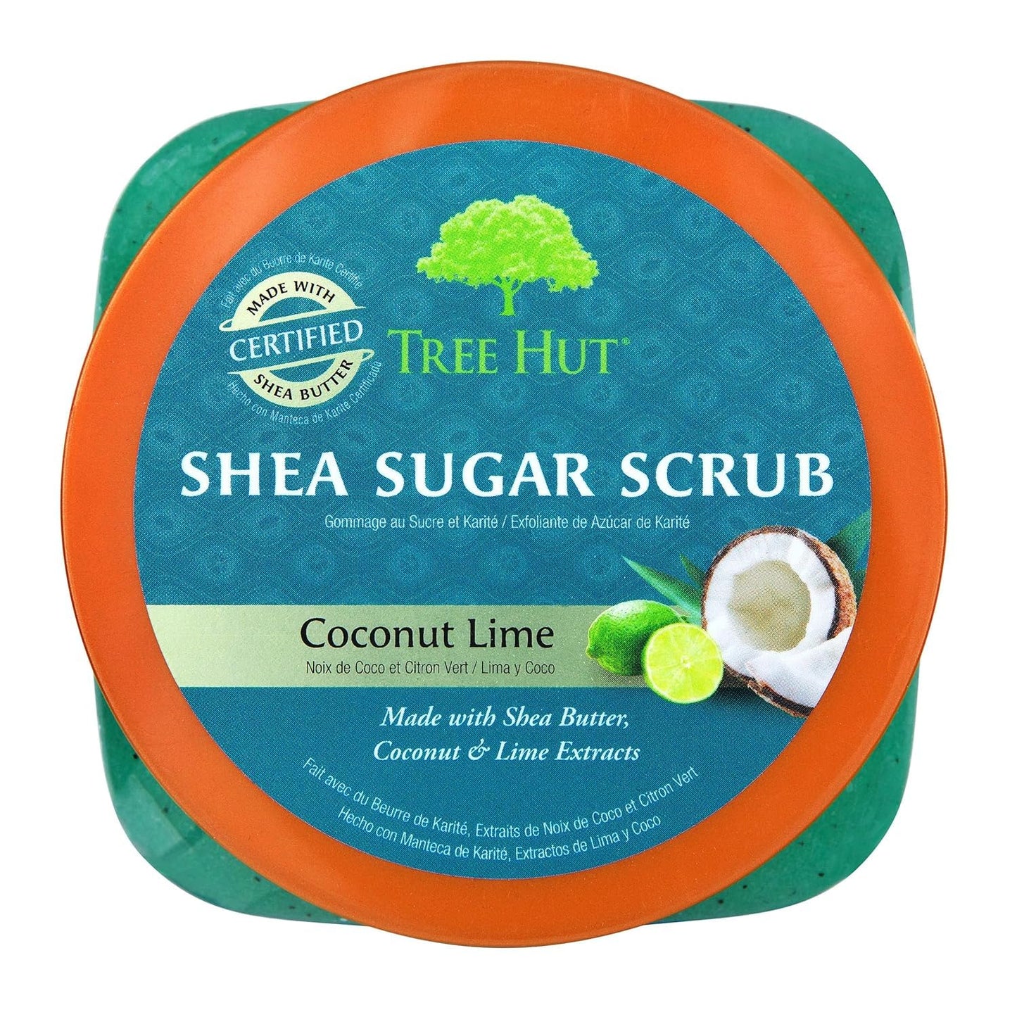 Tree Hut Shea Sugar Scrub - Coconut Lime Exfoliating Body Scrub for Smooth, Glowing Skin | 18 oz