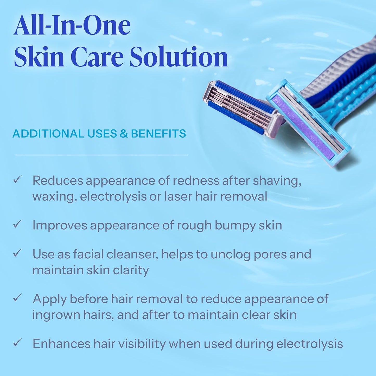 Tend Skin Solution - Razor Bump & Ingrown Hair Treatment | Post Shaving Toner, 4 Oz