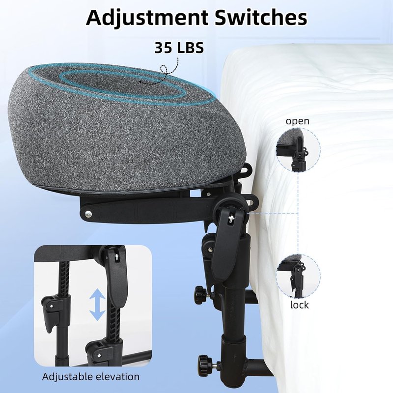 Adjustable Massage Headrest - Portable Face Cradle for Home Use | Ideal for Eye Surgery Recovery