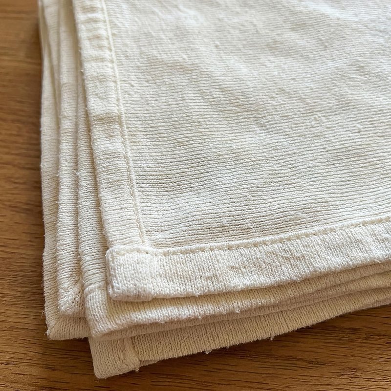 Huck & Terry White Flannel Cotton Rags, 12-Pack, 100% New Material, Multipurpose, Super Absorbent, Low Lint, Washable, Reusable