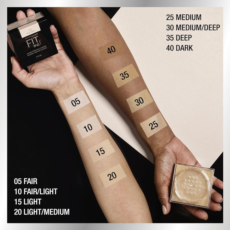 Maybelline Fit Me Loose Setting Powder - Medium Face Finishing Makeup | 1 Count