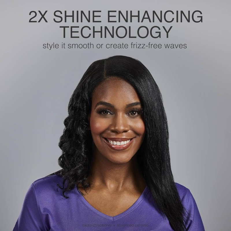 Remington Shine Therapy Hair Straightener - 1 Inch Ceramic Flat Iron with Argan Oil & Keratin for Smooth, Frizz-Free Hair