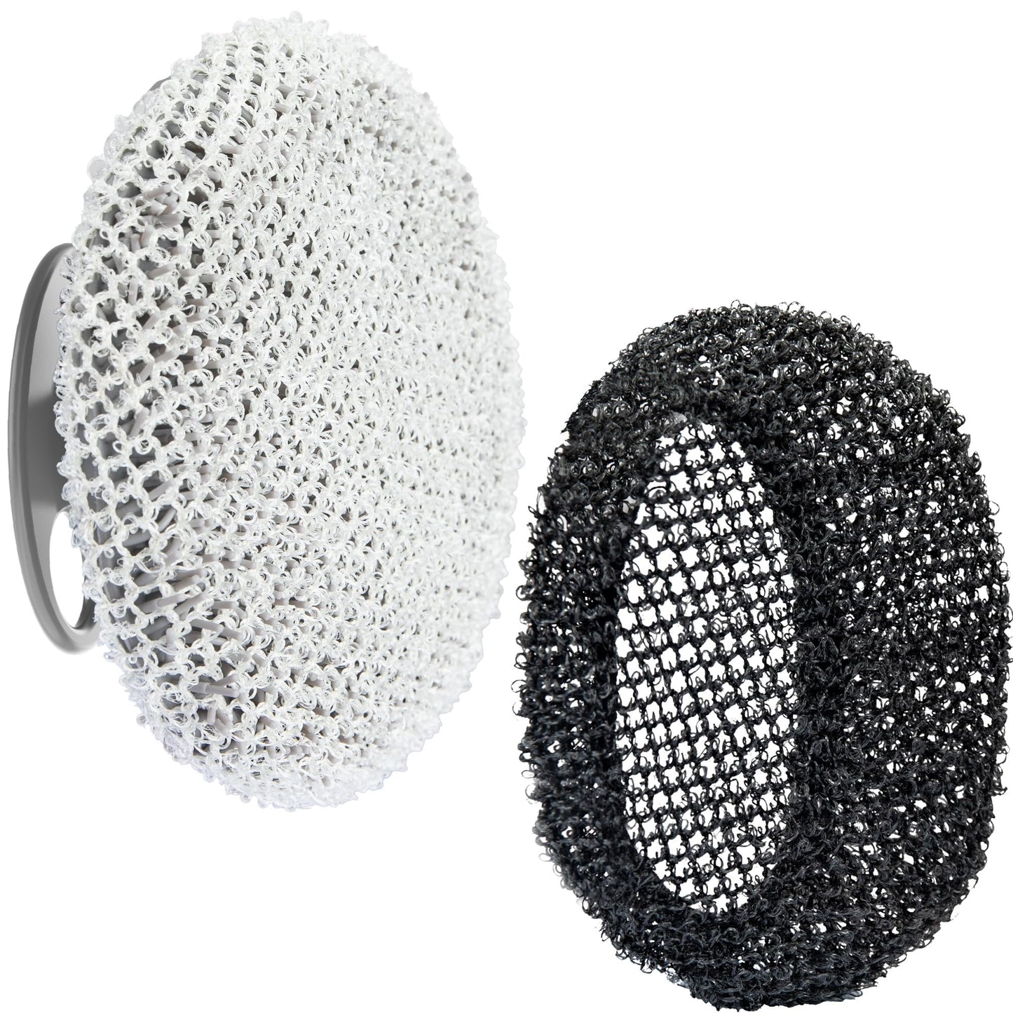 INNERNEED Bath Loofah Shower Sponge Mesh Case Exfoliating Net Washcloth Body Scruuber, for Women and Men (Gray)
