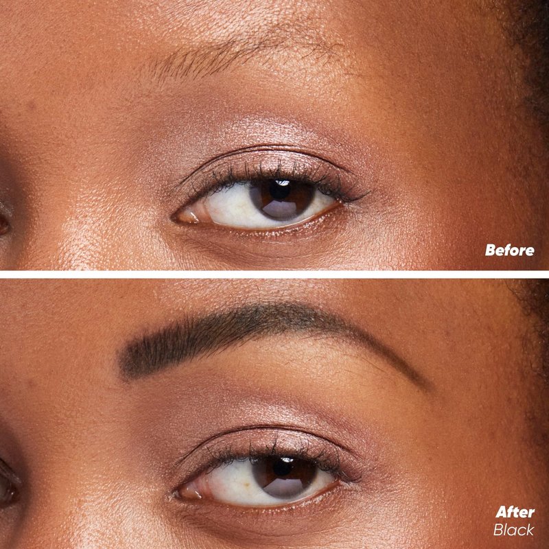 Kosas Air Brow Tinted Eyebrow Gel – Volumizing Brow Gel with Flexible Long-Lasting Hold, Black