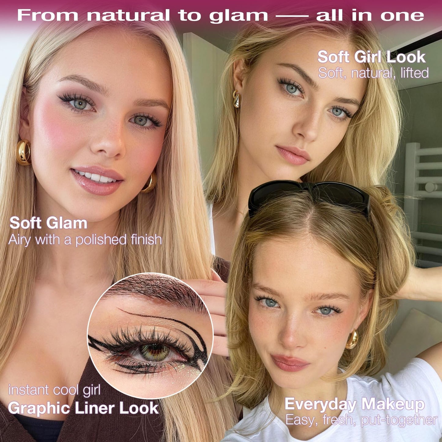 Wispy Lash Clusters Spider Eyelash Clusters 8-14mm CC Curl Cluster Eyelash Extensions 216Pcs Individual Lashes Soft Natural Volume Cluster Lashes Easy DIY Lash At-Home for Beginners by Yawamica