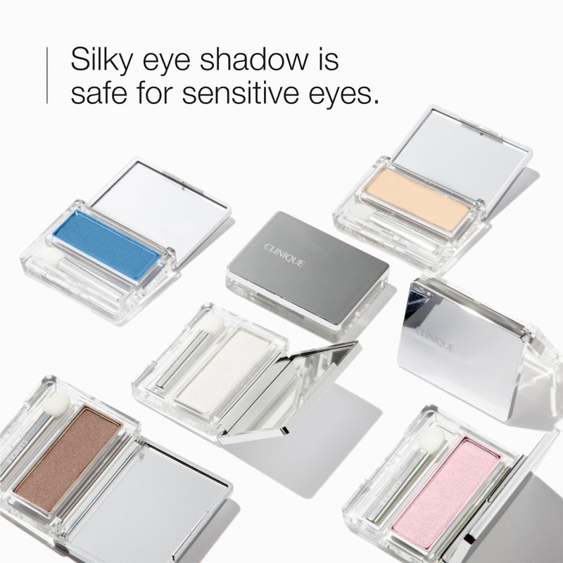 Clinique All About Shadow Single Eye Shadow Makeup | Safe For Sensitive Eyes, Sugar Cane, 0.06 Ounce