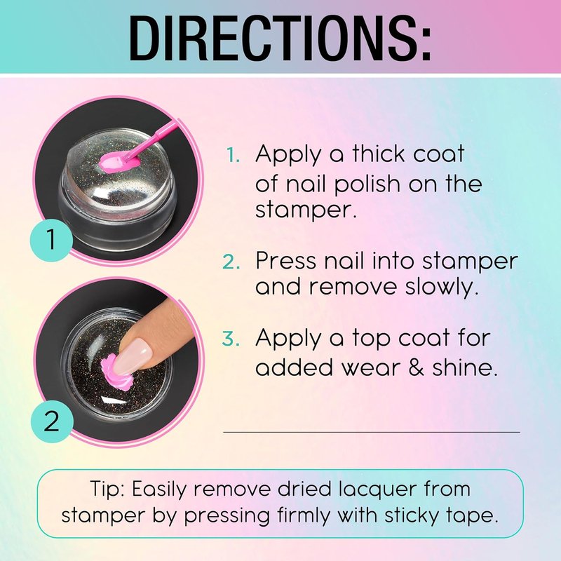 French Tip Nail Stamp - Quick & Easy DIY Manicure Kit | Nail Art Tool for Perfect Designs, 1-Pack