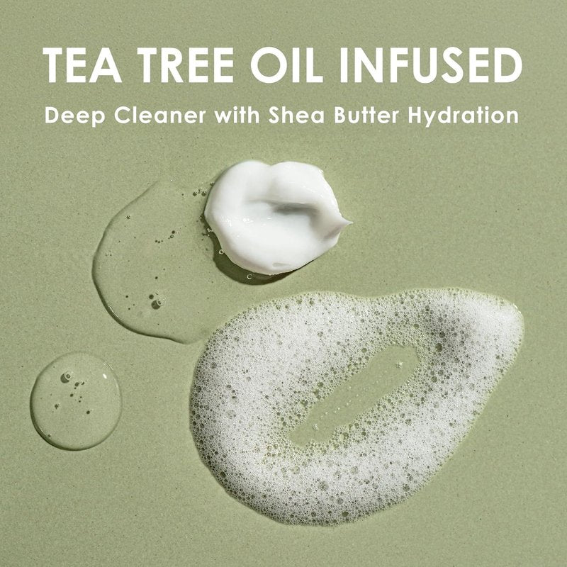 EYEECO Foaming Facial Cleanser - Gentle Tea Tree Oil & Chamomile - Non-Irritating 1.6oz Eyelid Wash