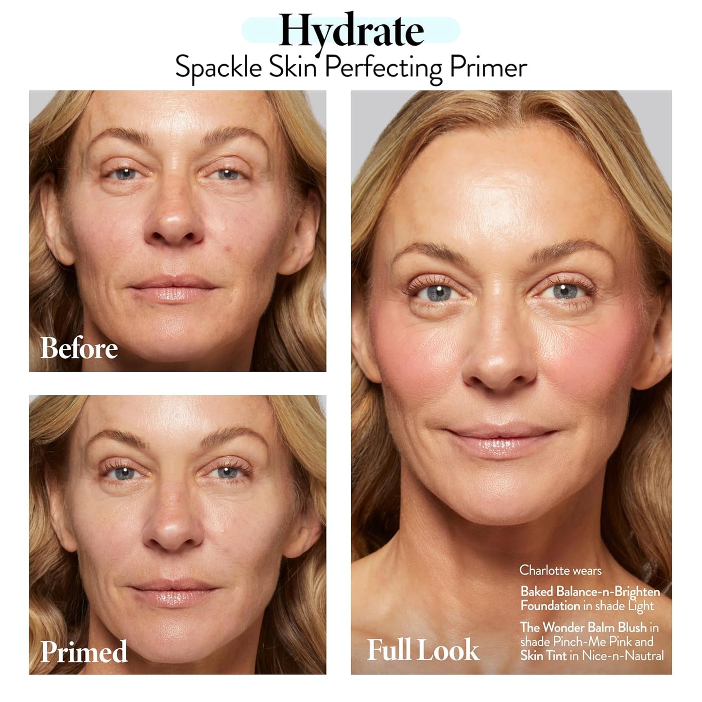Spackle Primer by Laura Geller - Hydrating Hyaluronic Acid Makeup Primer for Mature Skin | Super-Sized 2 Fl Oz