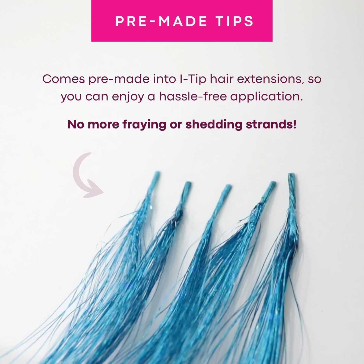 Violet Hair Tinsel, Easy Tipped Microring Hair Extensions- Princess themed Toddler Parties- Lilac Tinsel- Fairy Birthday Party - Hair Bling- Fuscia, Royal Purple, Lavender, Amethyst, Plum