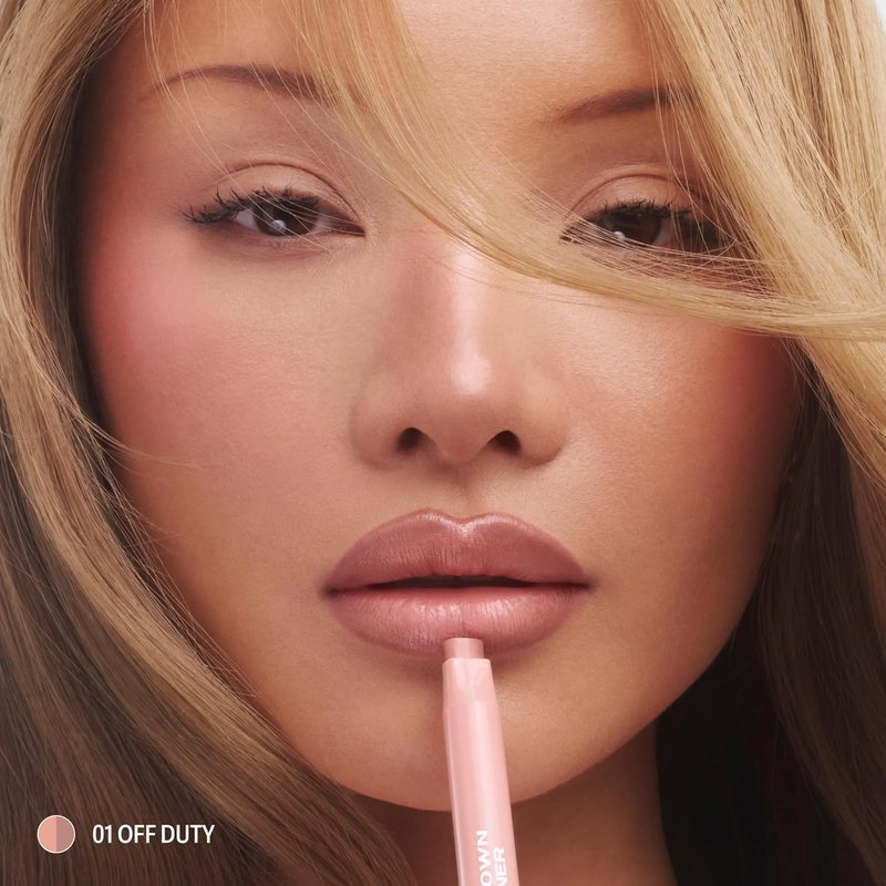 Sacheu DoubleDown Lip Definer — 2-in-1 Lip Liner & Balm — Long-Lasting Korean Make Up Lipstick with Satin Finish, Avocado Oil & Vitamin E (Glossed Over)