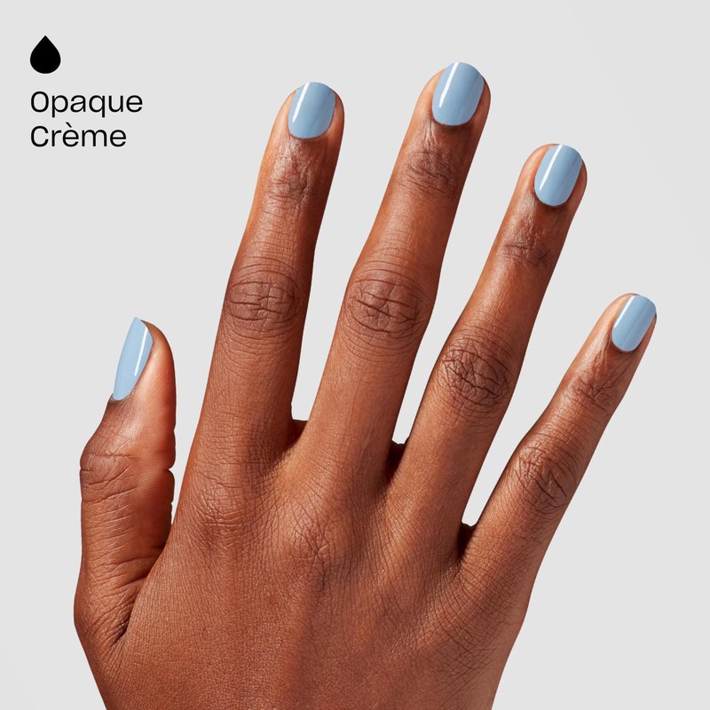 OPI Nail Lacquer Baggy Jean Baby | Opaque Cool Blue Gray Crème Chip Resistant Nail Polish | What's Your Mani-tude | Fall 2025