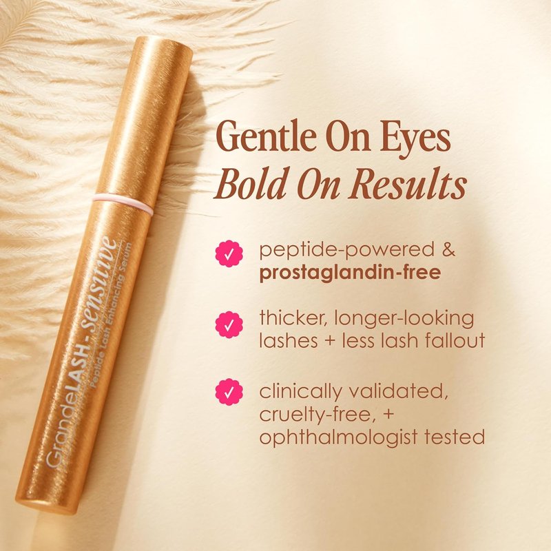 Grande Cosmetics GrandeLASH - Sensitive Peptide Infused Lash Serum for Fuller, Longer-Looking Eyelashes | Cruelty-Free Formula