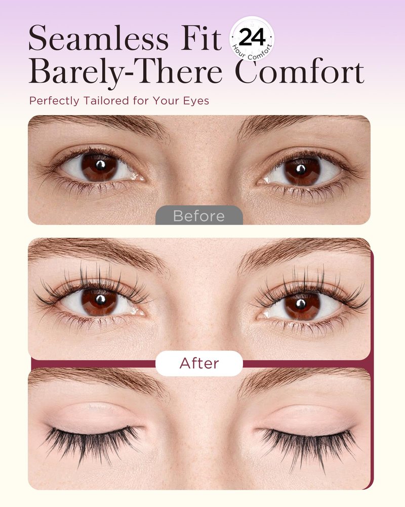 BEYELIAN Magnetic Eyelashes with Applicator Kit, Upgrade Soft Magnetic False Eyelashes Natural Look, No Glue Needed Reusable Magnetic Lashes for Eye Makeup (Lightweight & Comfortable)
