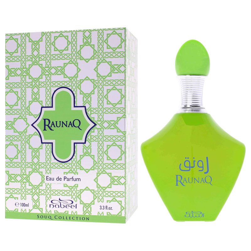 Nabeel Souq Collection - Raunaq for Unisex - Arabian Perfume for Women & Men - Fragrance with Orange, Strawberry, Cedar, Sandalwood, Amber, Musk Scent - Arabic Cologne - Travel Size - 3.3 oz EDP Spray