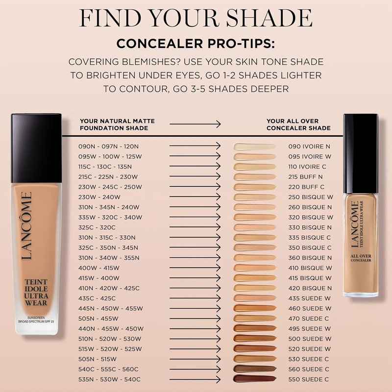 Lancôme Teint Idole Ultra Wear Foundation - Longwear, Medium-Full Coverage, Waterproof & Hydrating | Natural Matte Finish