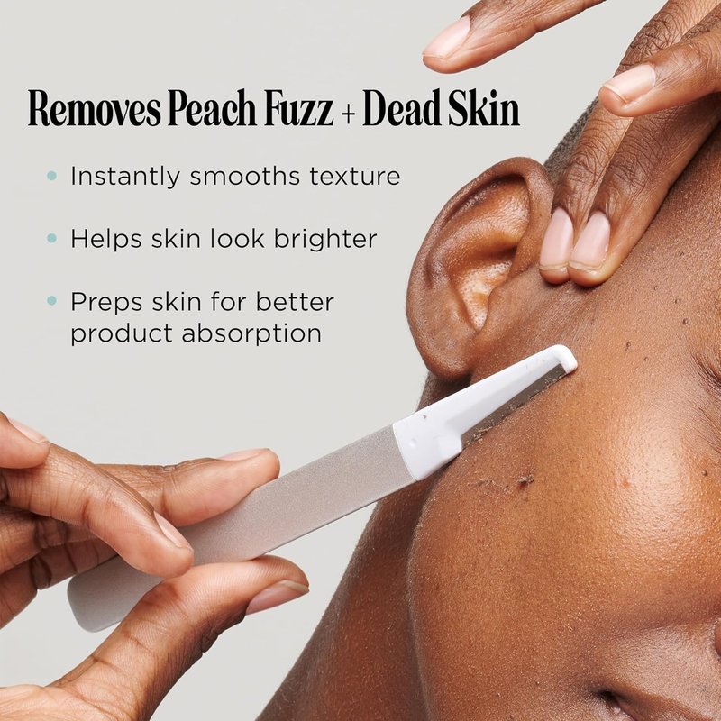 Professional-Grade Dermaplaning Tool – Designed for Precision Exfoliation with Light Pressure – Removes Peach Fuzz & Dead Skin