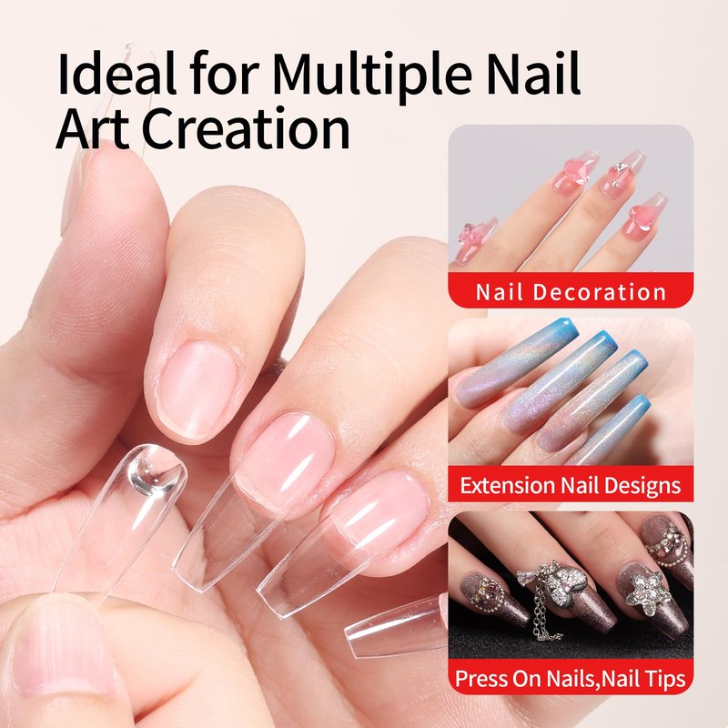 Nelrona Semi Solid Nail Glue 10ml for Press On Nails with 10ml Remover Kit Nail Tips Glue Gel - No Lamp Needed, Quick Drying, Long Lasting 30+ Days for Fake Acrylic Nails