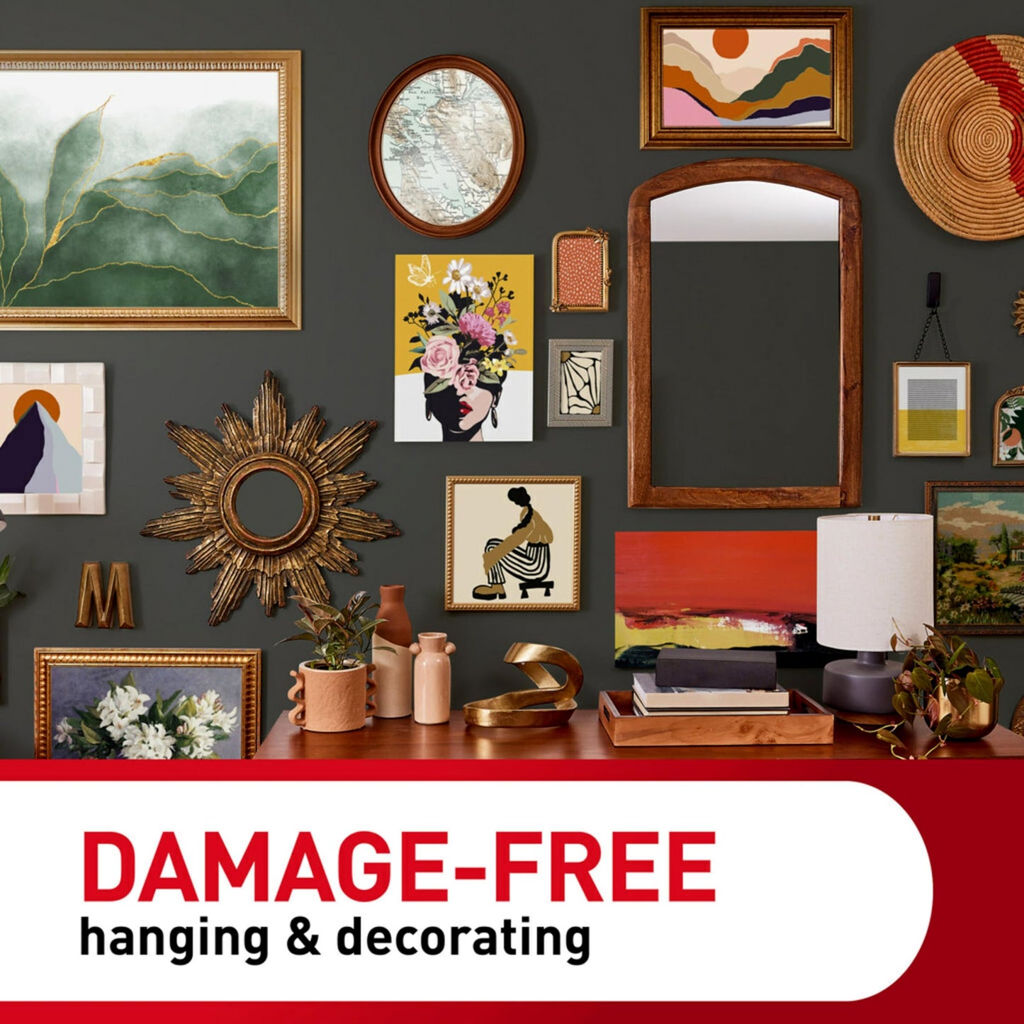 Command Clear Variety Pack, Including 8 Pairs of Picture Hangers, 4 Clear Wire Hooks and 11 Wall Hook for Hanging Home Decor, Damage-Free Hanging Up to 19 Items with Command Strips
