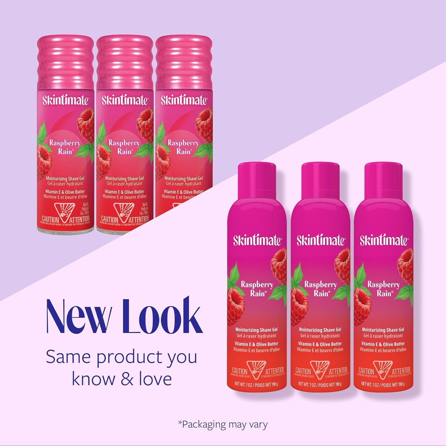 Skintimate Raspberry Rain Shave Gel for Women - 3 Pack | Moisturizing Shaving Cream, 7oz Each