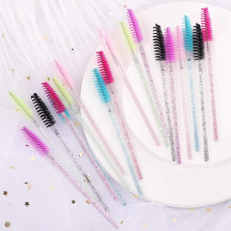 Disposable Mascara Wands - 300 Eyelash Brushes for Extensions | Spoolies for Makeup & Eyebrow Application