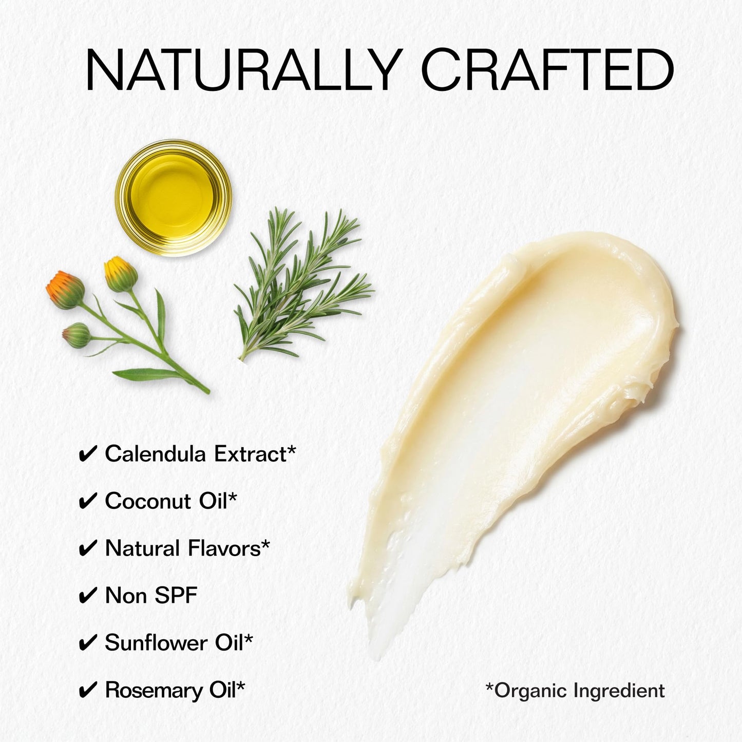 aspen islanders USDA Organic Coconut Restoring Lip Balm | Moisturizing with Coconut Oil, Calendula Extract, & Vitamin E | Non-SPF | Long-Lasting | PABA- and Paraben-Free, Cruelty Free | 0.15 oz