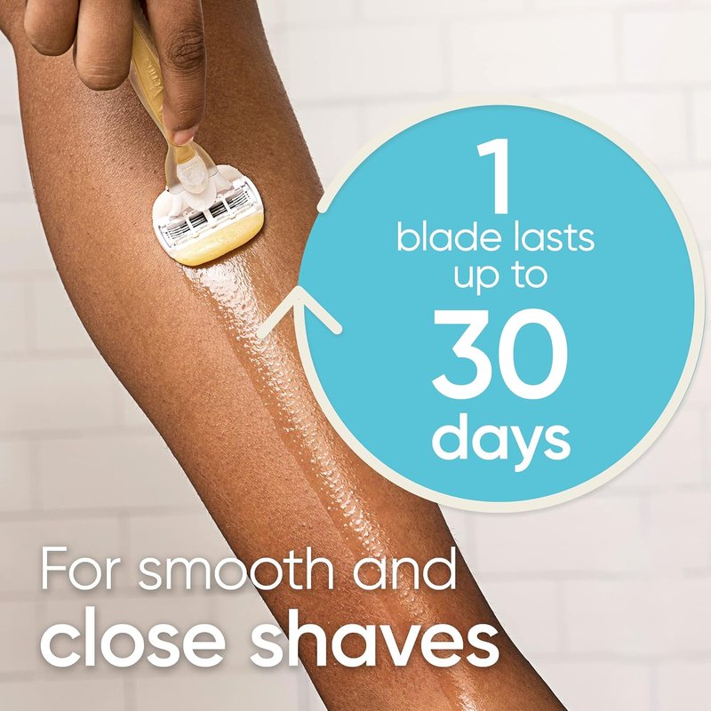 Gillette Venus ComfortGlide Women's Razor Blade Refills - Infused with Olay Coconut Scent, 6 Count (Pack of 2)