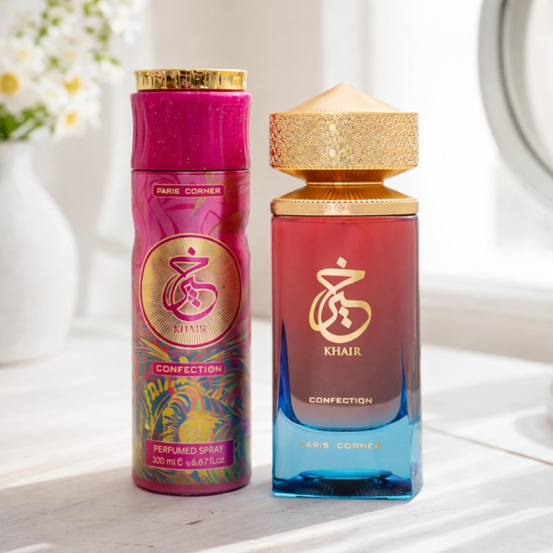 Paris Corner Bundle Khair Confection EDP & Deodorant Perfume for Women Sweet Scent Duo