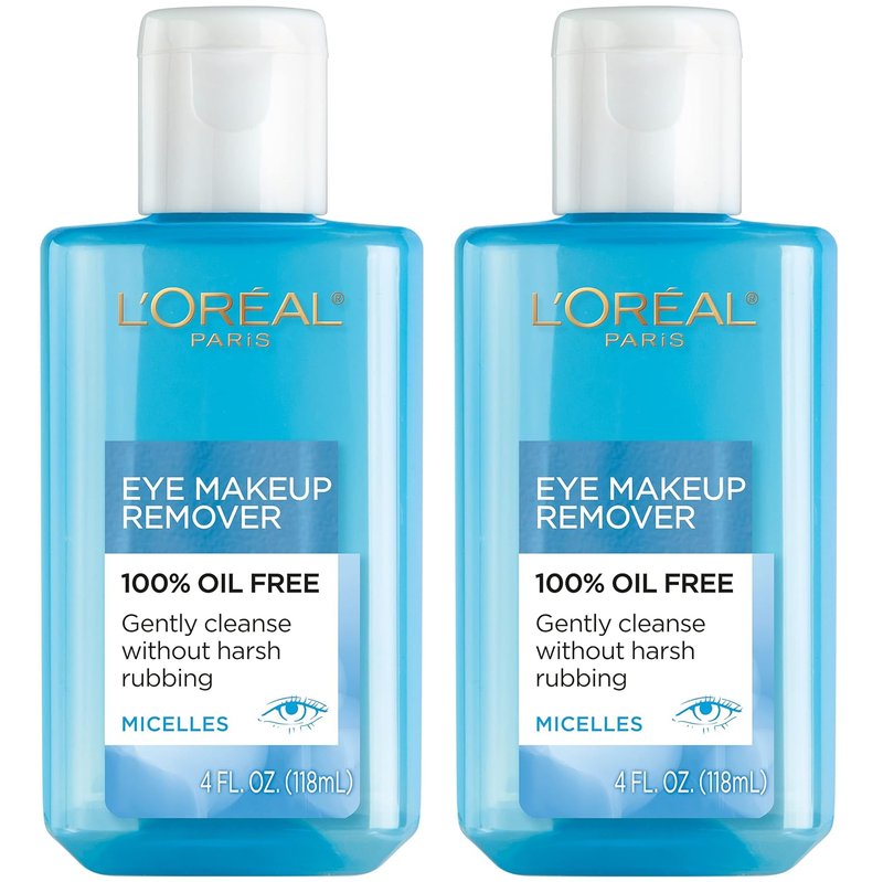 L'Oreal Paris Eye Makeup Remover - Oil-Free Formula, 2-Pack