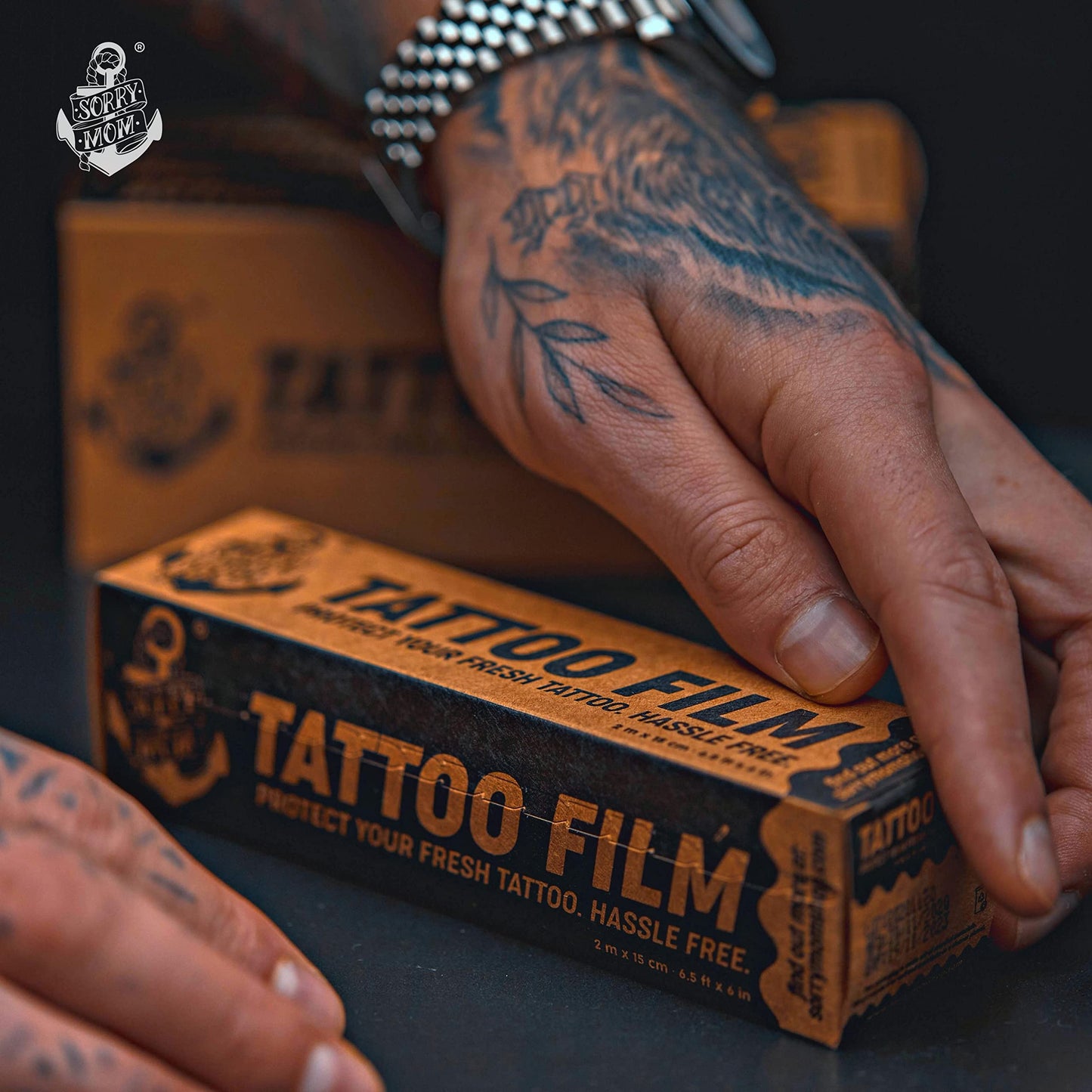 Sorry Mom Tattoo Aftercare Bandage - Second Skin Tattoo Cover - Clear Tattoo Bandage Waterproof, Adhesive Tattoo Wrap - Tattoo Healing Wrap - Tattoo Film Protection 6.5 ft x 6 in
