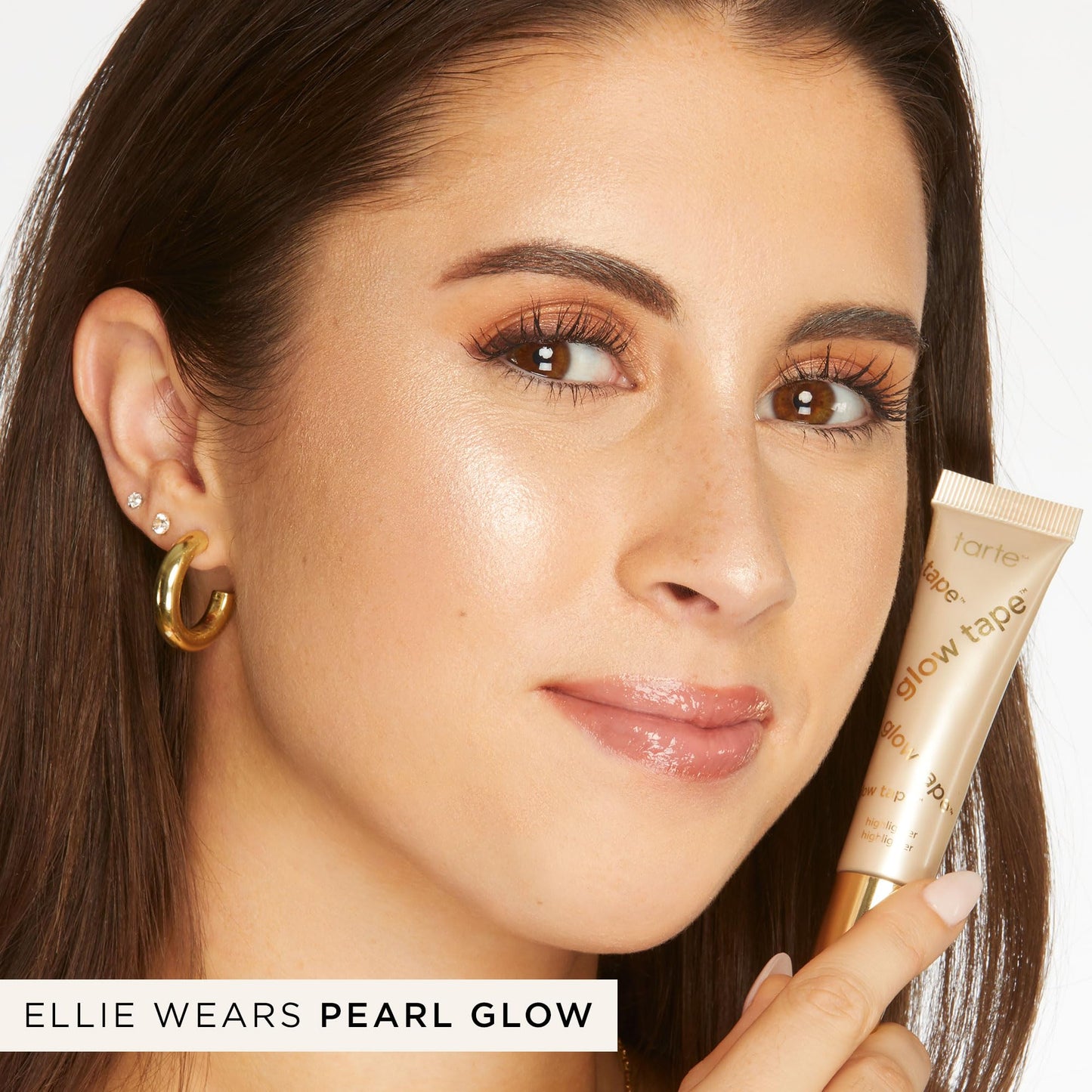 tarte glow tape highlighter – Illuminating Makeup with Lightweight Buildable Mineral Pigments & Shea Butter, Vegan & Cruelty-Free, full size, pearl glow