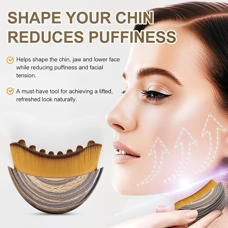 Lymphatic Contour Face Brush Set - Gentle Facial Massage & Puffiness Reduction | Soft Bristles for Sensitive Skin