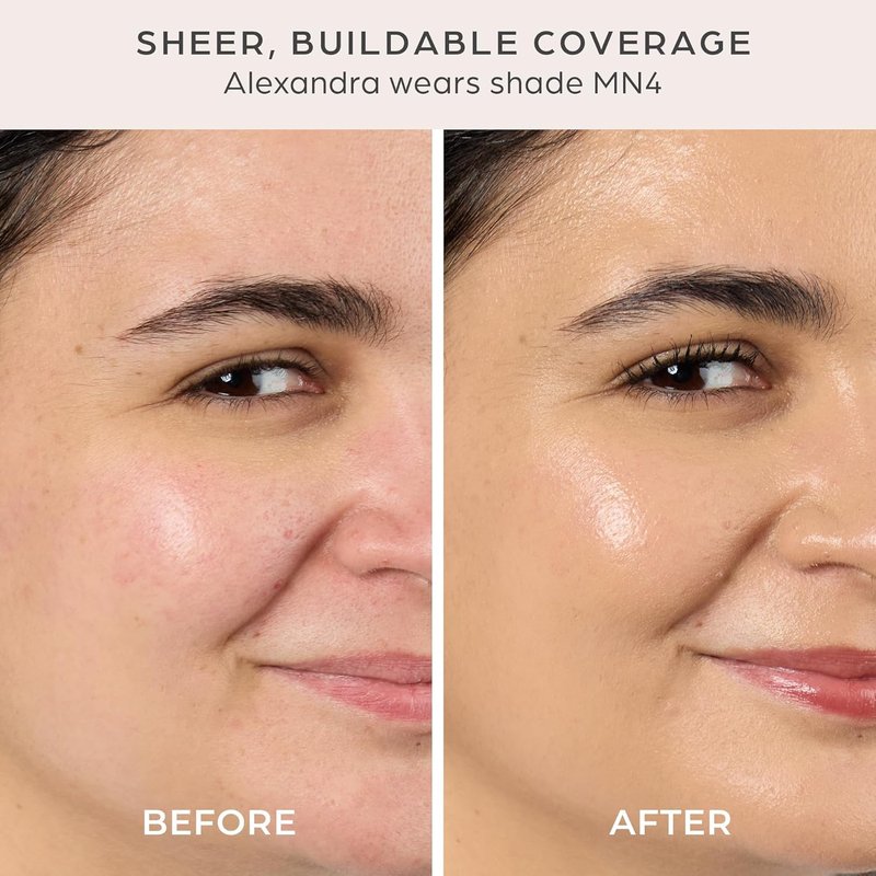 PÜR MINERALS Tinted Sunscreen for Face, 4-in-1 Skin Tint - Broad Spectrum Mineral Sunscreen, SPF 50 - Tinted Facial Moisturizer, Primer & Foundation for Sun Protection - Lightweight, Buildable