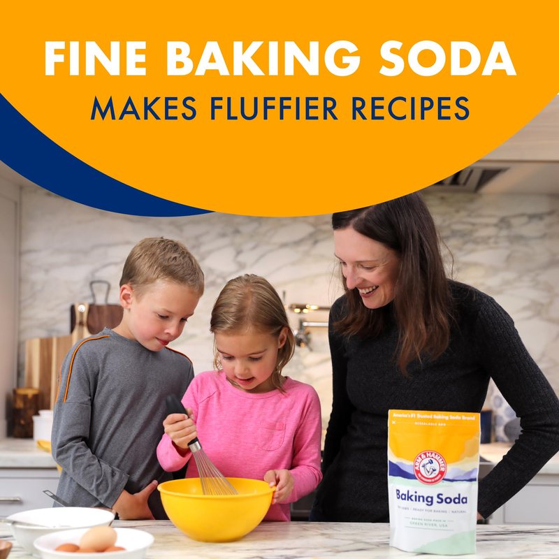 ARM & HAMMER Baking Soda, Multi-Purpose 100% Pure Sodium Bicarbonate Powder for Cooking, Baking, Cleaning, Laundry, Deodorizing, DIY & More, 7 Lbs