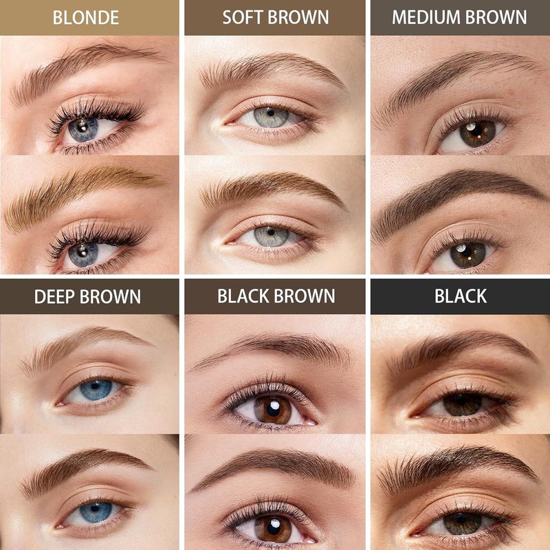 Skiennix Brow Super Fluff Eyebrow Mousse - Volumizing, Tinted, Waterproof Formula in Medium Brown