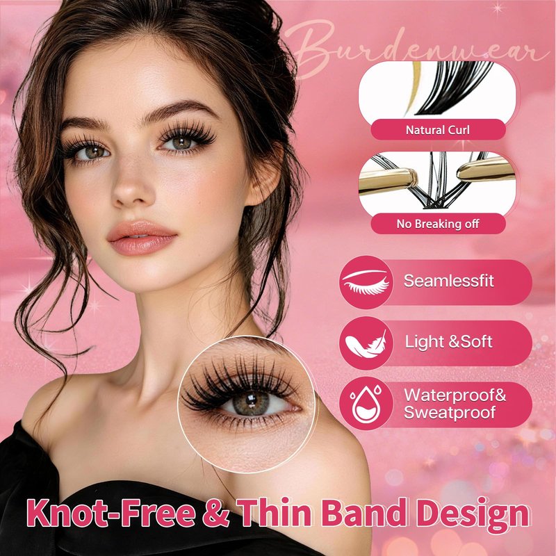 LOZIYOS Clusters Kit Wispy Eyelash Cluster Natural DIY Lash Extension Kit 8-14mm 30D 40D Individual Lashes Kit with Lash Bond and Seal Waterproof Lash Tweezers for Self Use (30D&40D，8-14mm,Kit)