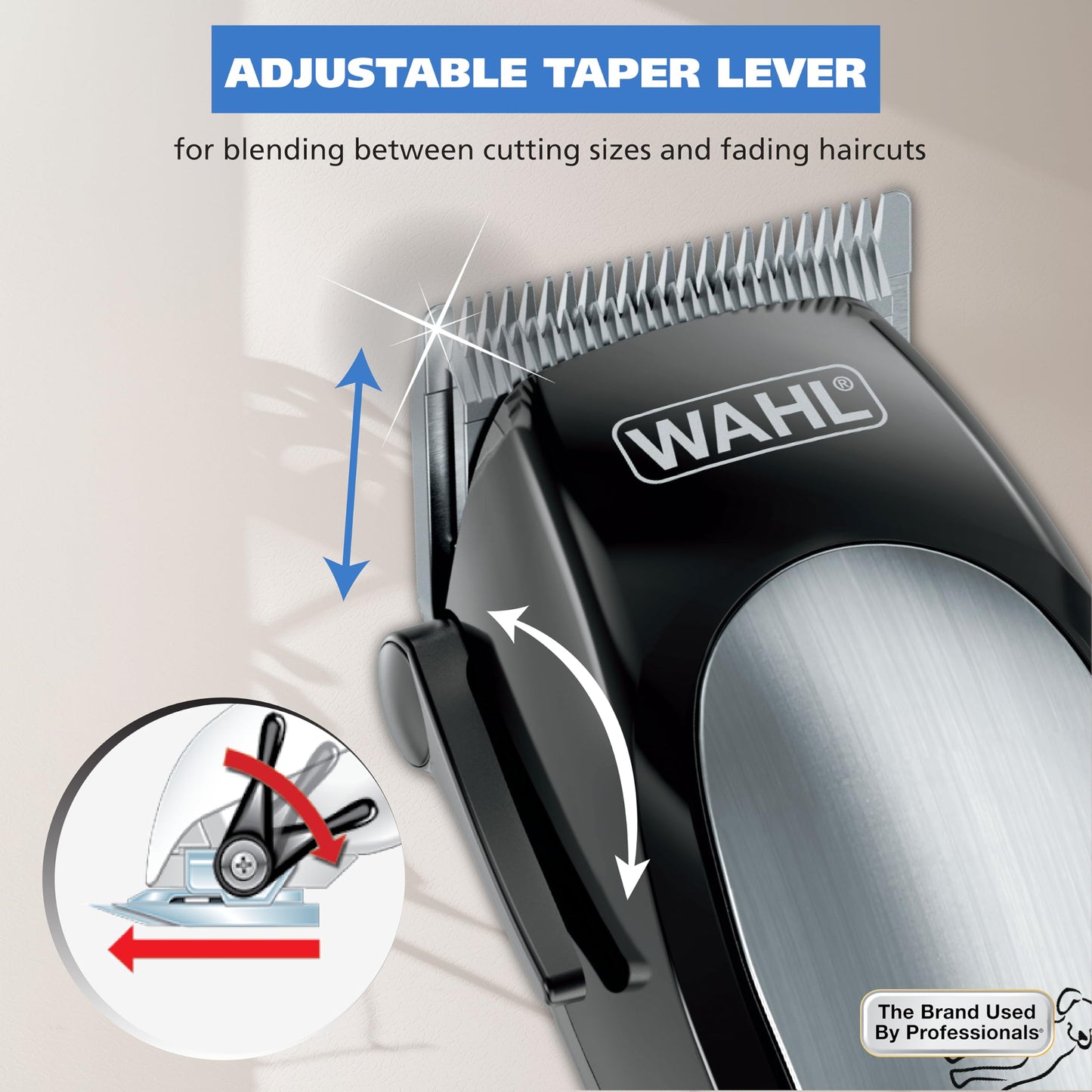 Wahl USA Lithium Ion Pro Series Cordless Animal Clippers – Rechargeable, Heavy-Duty, Electric Dog & Cat Grooming Kit for Small & Large Breeds with Thick to Heavy Coats – Model 9766