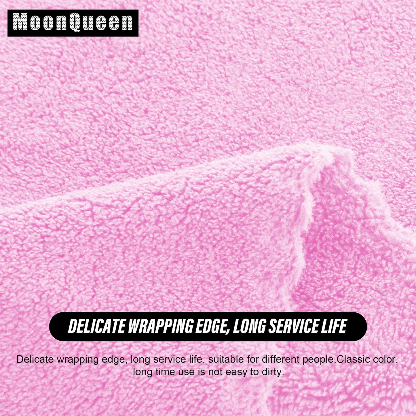 MOONQUEEN Ultra Soft Premium Washcloths Set - 12 x 12 inches - 72 Pack - Quick Drying - Highly Absorbent Coral Velvet Bathroom Wash Clothes (Frozen Berry)