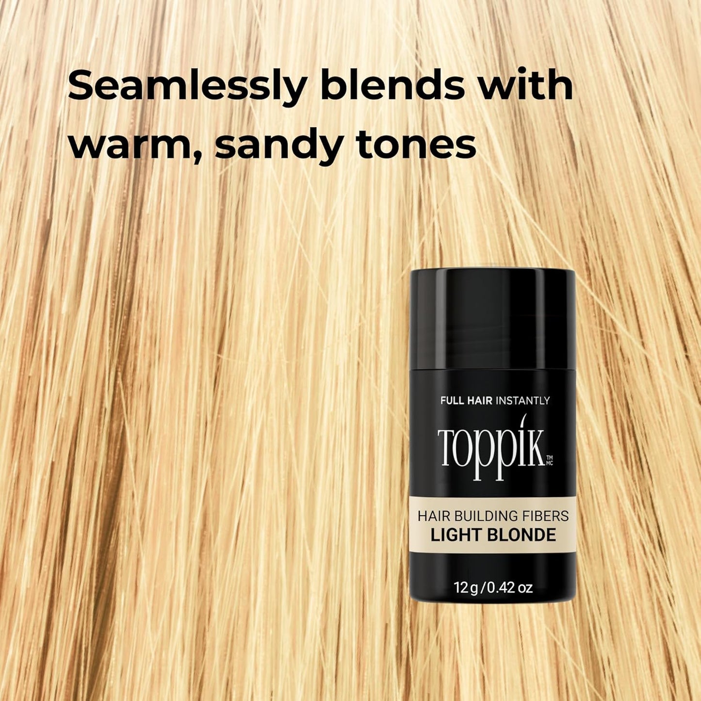 Toppik Hair Building Fibers - Instantly Thicker & Fuller Hair | 9 Shades Available, 4 Size Options